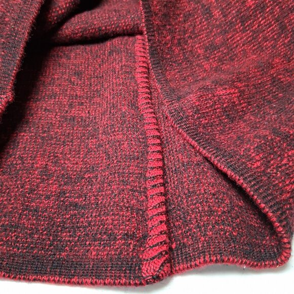 Vintage Cardigan Sweater Women Red Black Chess Knight Silver Button Up Knit - Picture 5 of 15